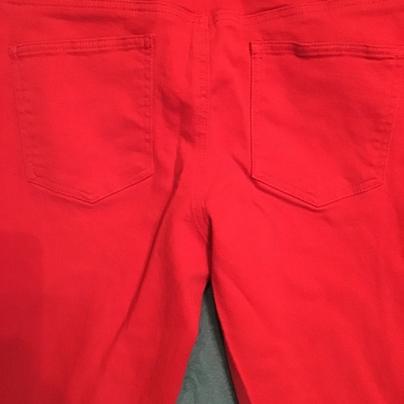 💚3/$25 Jones New York stretch size 8 deep orange jeans - Picture 5 of 14